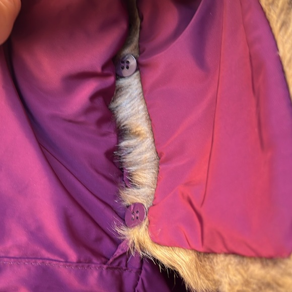 Excellent Condition Purple Talbot’s Full Puffer Coat with hood Sz SM - Picture 10 of 11